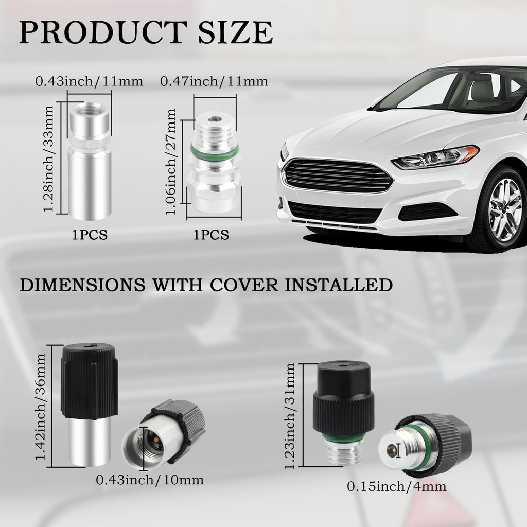 IHOTDER AC Valve Core Kit for Car Air Conditioning Repair,R12 to R134a Conversion Kit as Air Conditioning Tools&Equipment,Universal AC Valve Core Removal Tool Car Accessories Fit for Most Cars