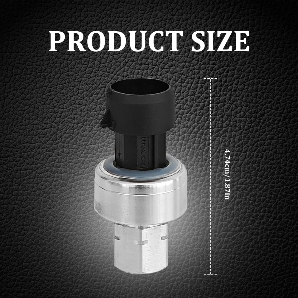 QZTYTY AC Pressure Sensor Switch Replacement OEM#1551343 13587668, HVAC Pressure Transducer, AC High Pressure Sensor Switch, Air Conditioning Refrigerant Pressure Sensor for Buick Cadillac Pontiac